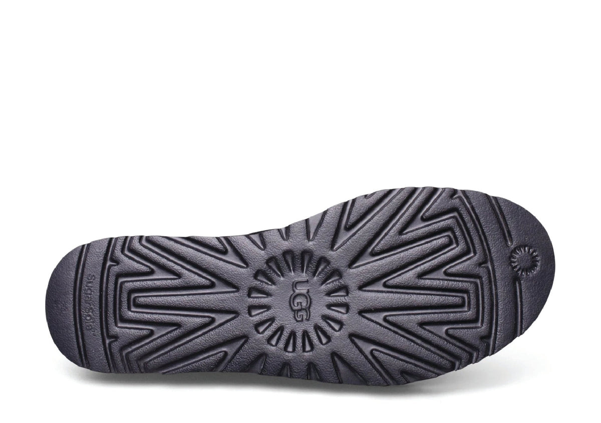 UGG Classic Mini ii Braid Platform Black Suede Women's