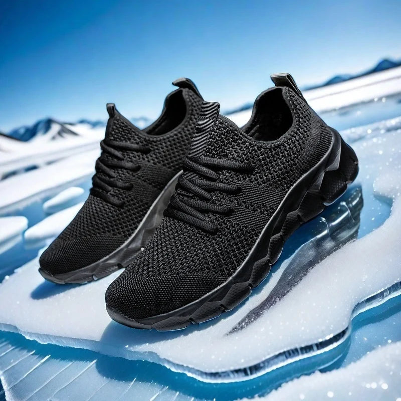 Men’s Lightweight Mesh Sneakers – Breathable Casual Running & Sports Shoes