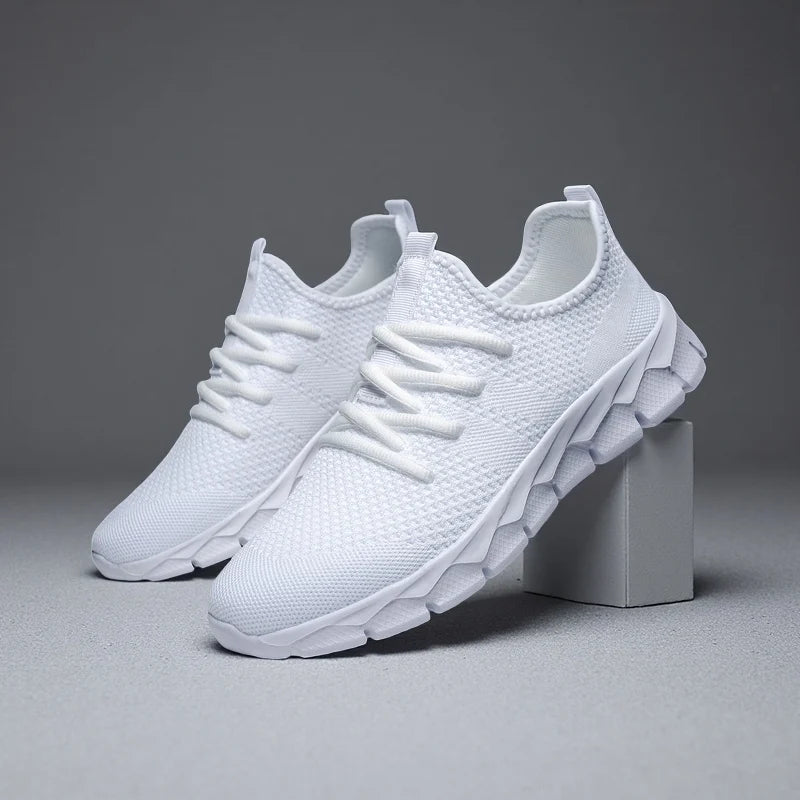 Men’s Lightweight Mesh Sneakers – Breathable Casual Running & Sports Shoes