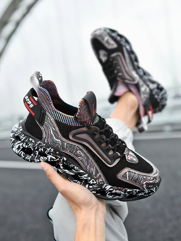 Men’s Casual Breathable Sneakers – Lightweight Running & Walking Trainer Shoes