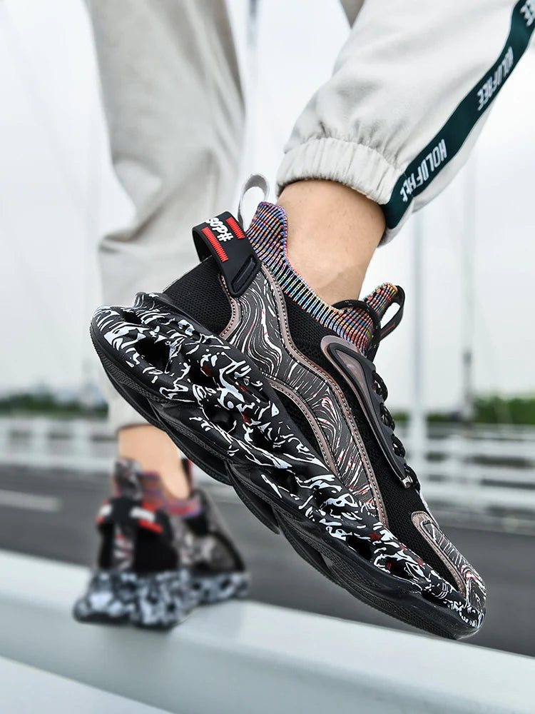 Men’s Casual Breathable Sneakers – Lightweight Running & Walking Trainer Shoes