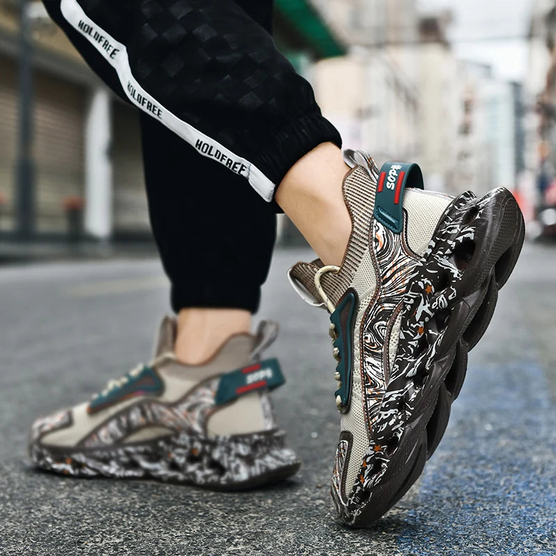 Men’s Casual Breathable Sneakers – Lightweight Running & Walking Trainer Shoes