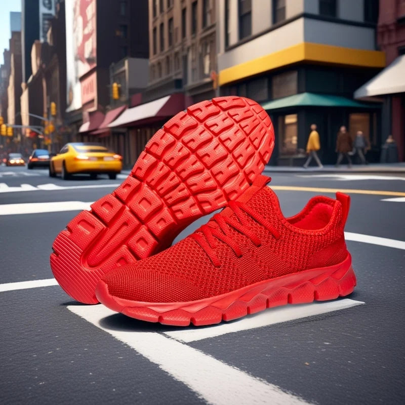 Men’s Lightweight Mesh Sneakers – Breathable Casual Running & Sports Shoes