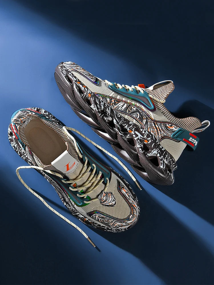 Men’s Casual Breathable Sneakers – Lightweight Running & Walking Trainer Shoes