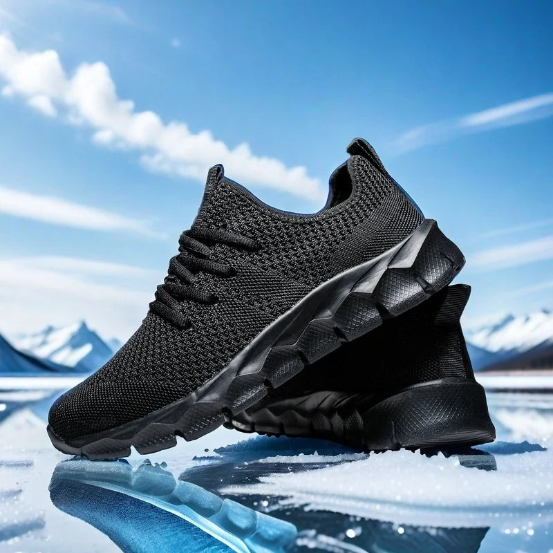 Men’s Lightweight Mesh Sneakers – Breathable Casual Running & Sports Shoes