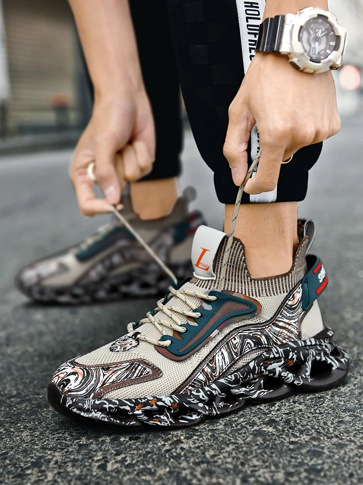 Men’s Casual Breathable Sneakers – Lightweight Running & Walking Trainer Shoes