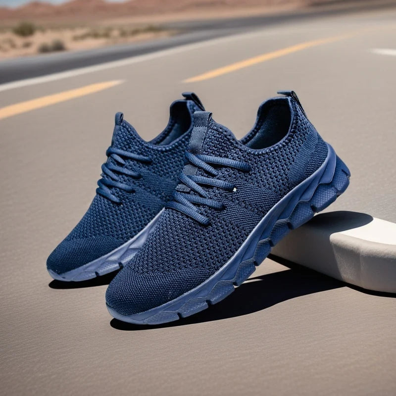 Men’s Lightweight Mesh Sneakers – Breathable Casual Running & Sports Shoes