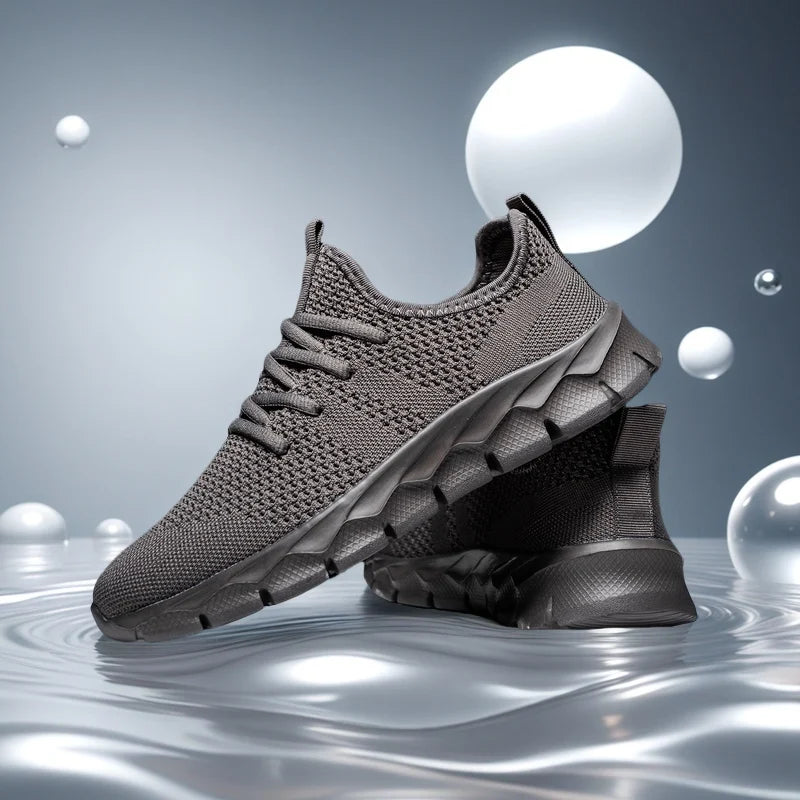 Men’s Lightweight Mesh Sneakers – Breathable Casual Running & Sports Shoes