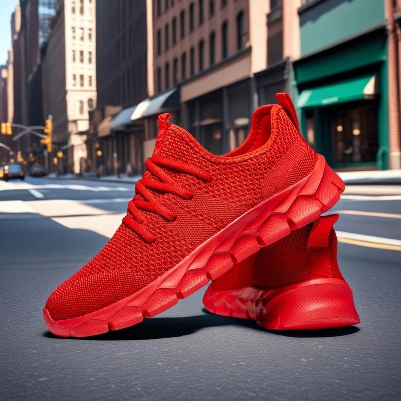 Men’s Lightweight Mesh Sneakers – Breathable Casual Running & Sports Shoes