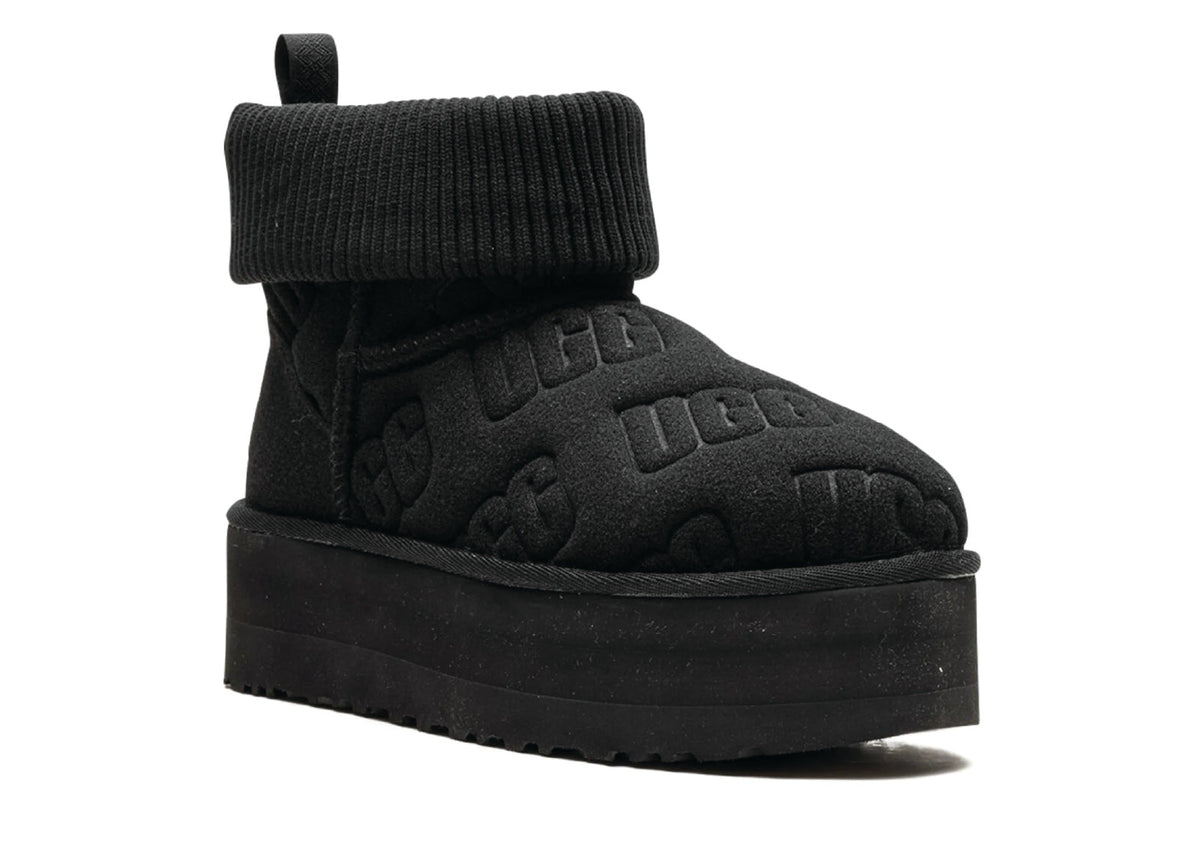 UGG Classic Mini Platform Felted Black Women's