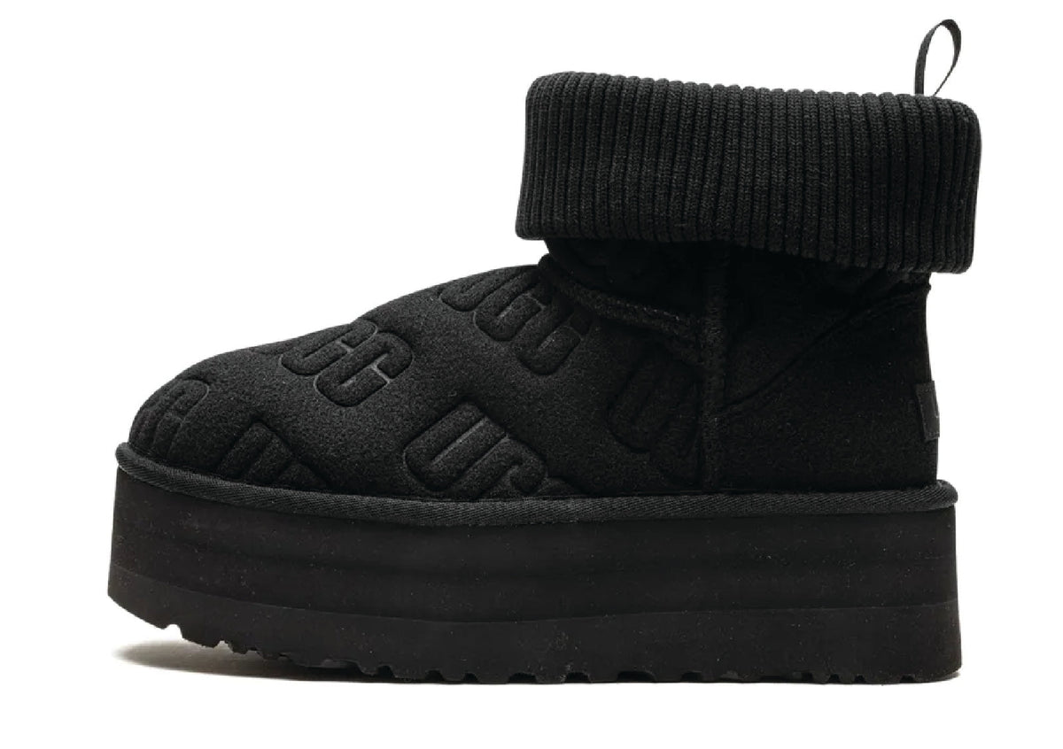 UGG Classic Mini Platform Felted Black Women's